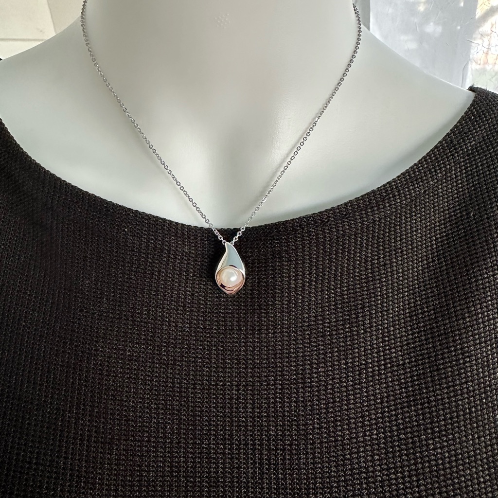 Tasaki Akoya Pearl Sterling Silver (.925) Necklace